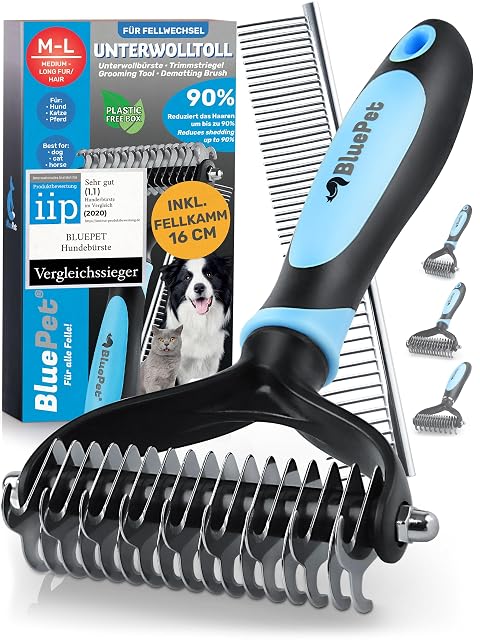 BluePet undercoat brush for dogs and cats