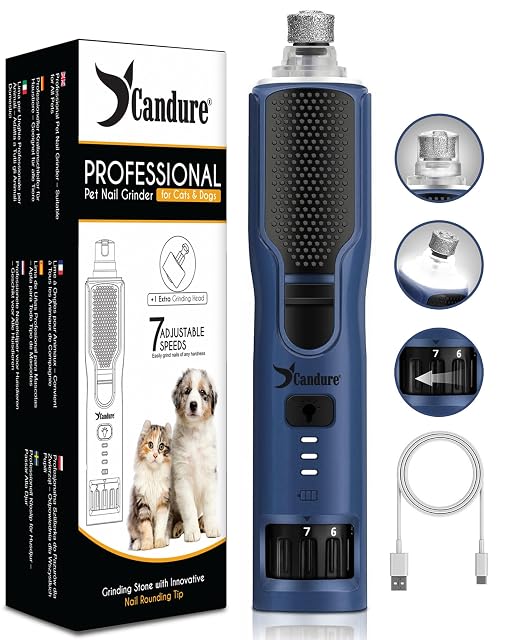Candure seven-speed pet nail grinder