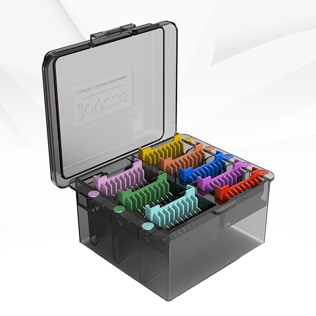 JOYZZE eight-piece metal guide comb set for five-in-one pet clipper blades