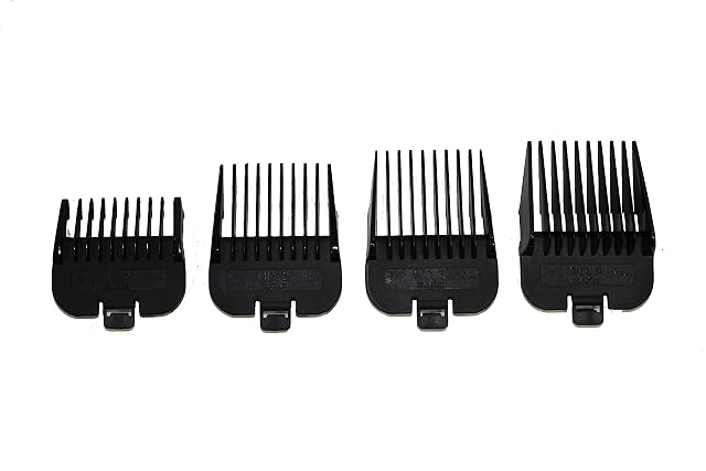 Andis 21318 set of four black guide combs for detachable blade clippers