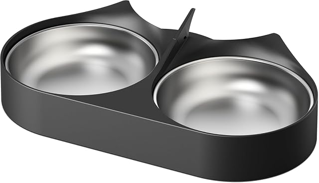 PETLIBRO food splitter with two stainless steel bowls for automatic cat feeders
