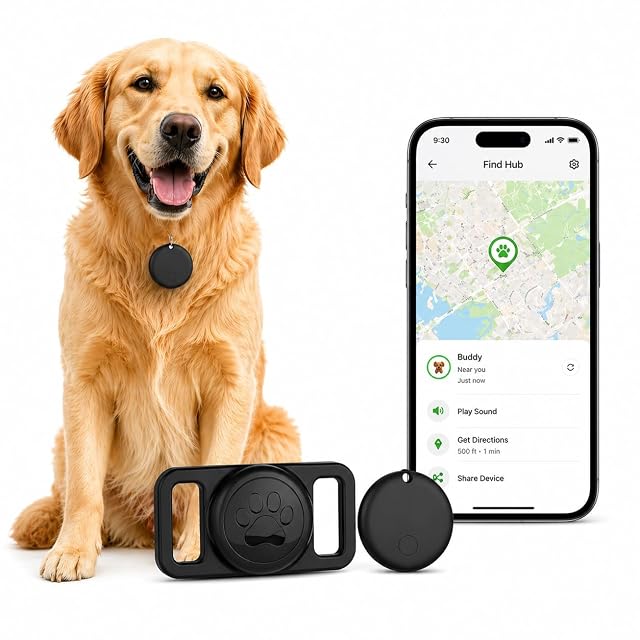 MDTZULIK Bluetooth pet tracker tag with breakaway collar for Android