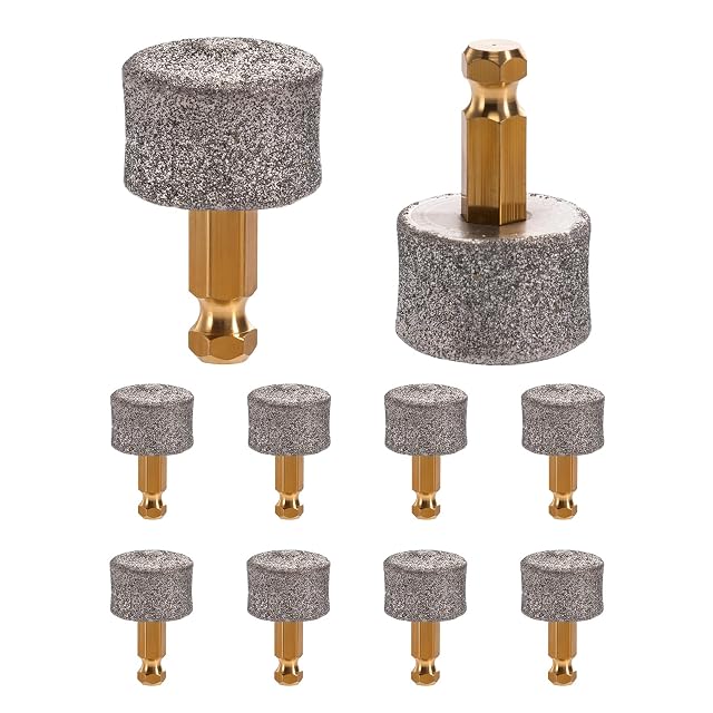 hiSpkNix pack of ten diamond-coated dog nail grinder replacement heads