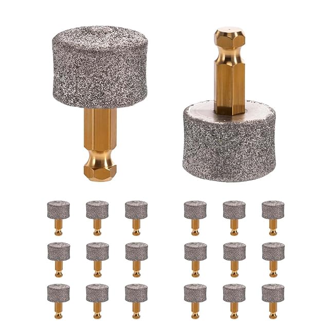 nqnqvl pack of twenty diamond-coated pet nail grinder replacement heads