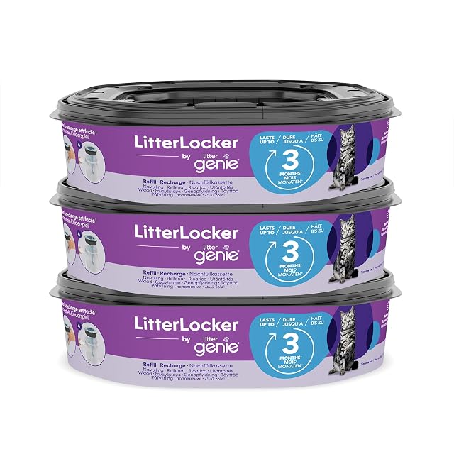 Litter Genie LitterLocker XL refill cassettes three pack