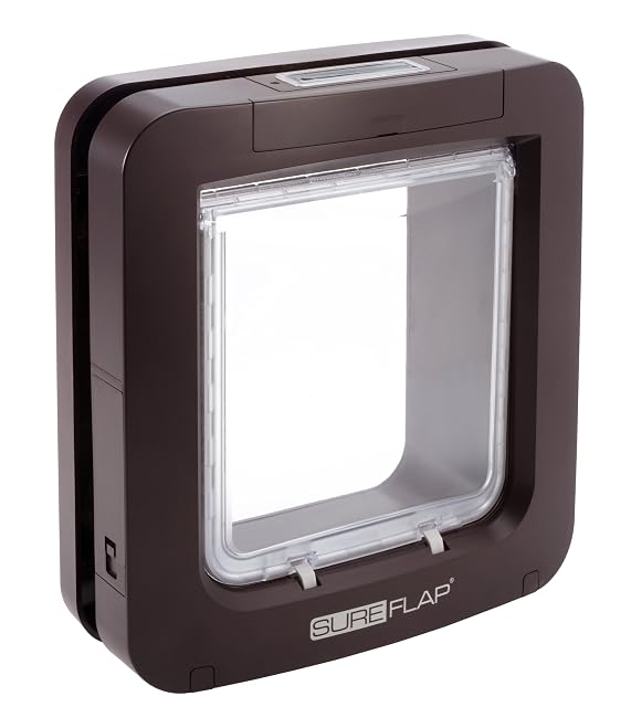 SureFlap brown microchip pet door for large cats and small dogs