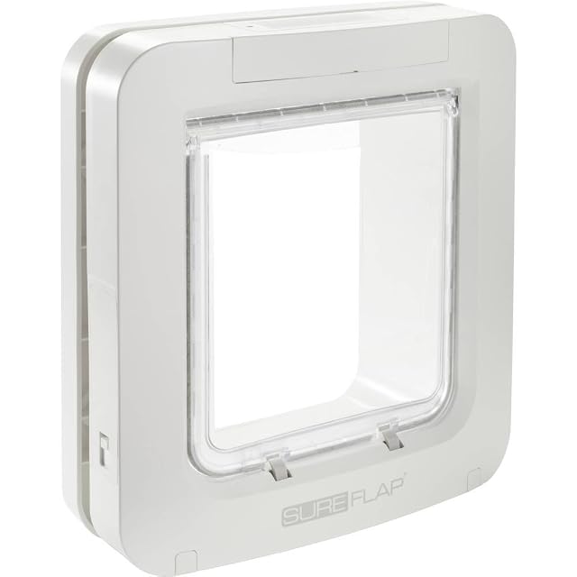 SureFlap white microchip pet door for cats and small dogs