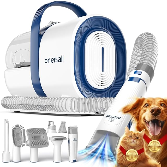 oneisall LMC5 7-in-1 pet grooming vacuum kit