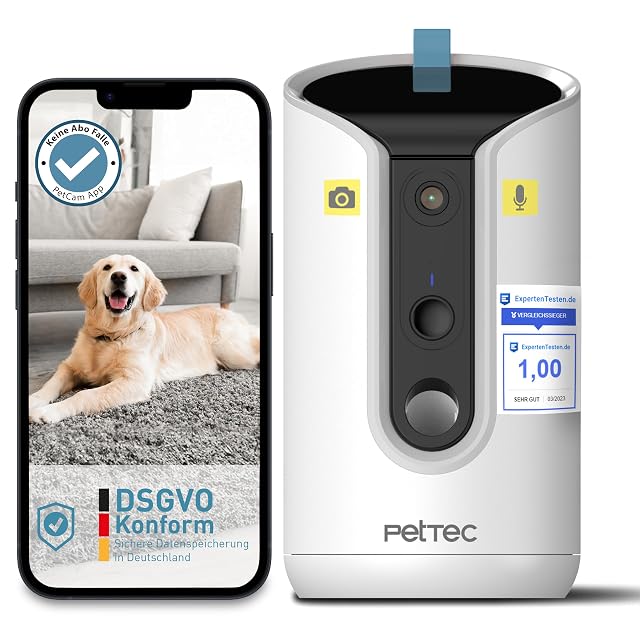 PetTec 360 pet camera with automatic feeder