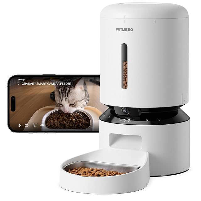 PETLIBRO automatic cat feeder with 1080p camera and night vision